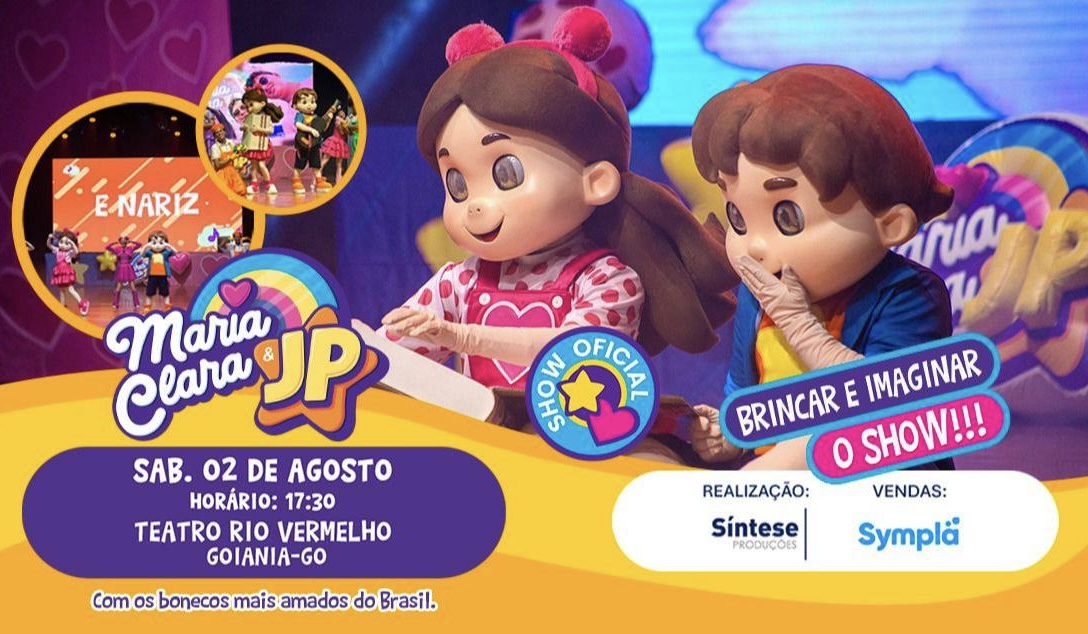  Espetáculo infantil de Maria Clara & JP chega a Goiânia