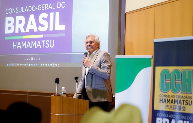“Goiás é exemplo de gestão para o Brasil”, diz Caiado em palestra no Japão