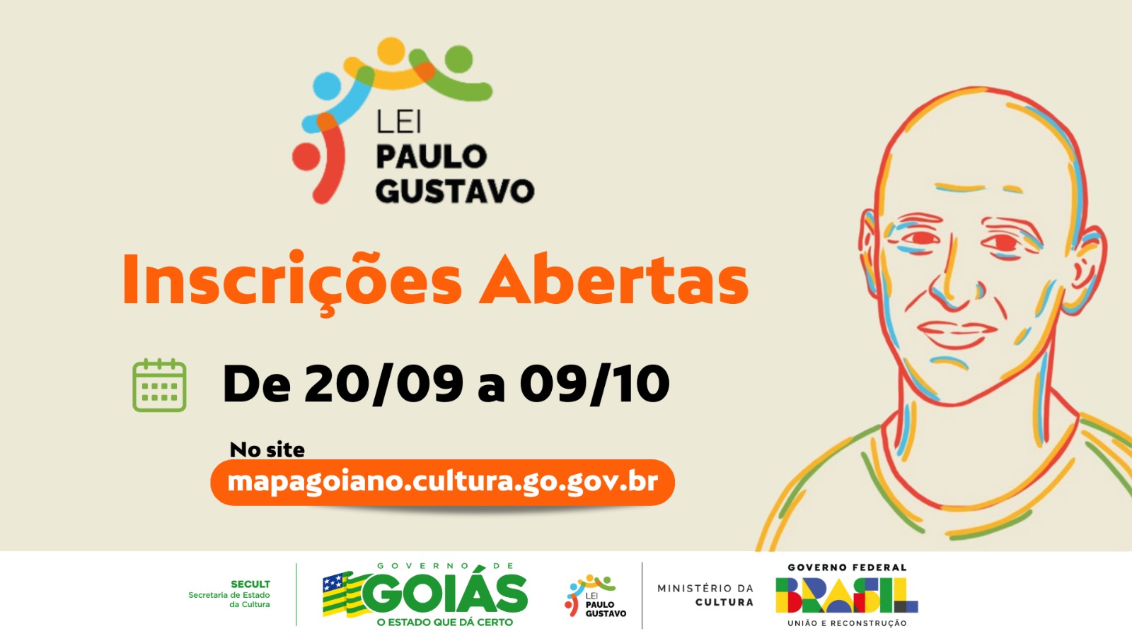 Abertas inscrições para editais da Lei Paulo Gustavo em Goiás 