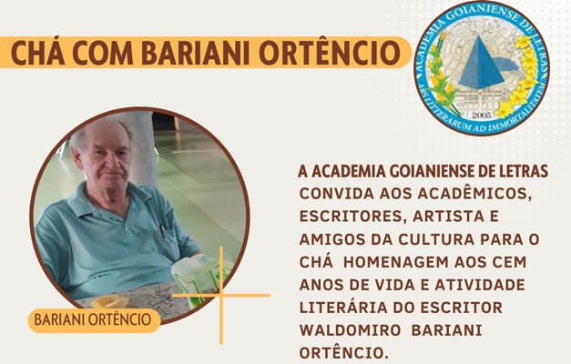 Bariani Ortencio chega aos 100 anos como memória viva da cultura e da  história de Goiás