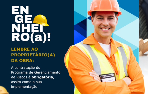 Ação do Crea-GO conscientiza sobre Programa de Gerenciamento de Riscos