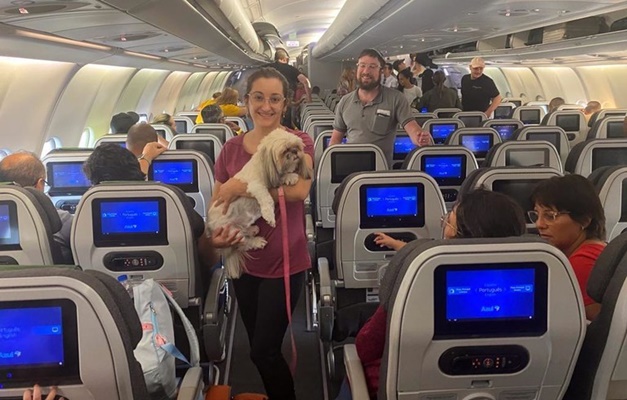 Aeronave da FAB decola de Tel Aviv com 214 brasileiros e animais de estimação