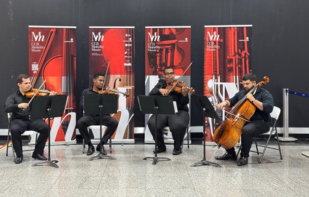 Aeroporto de Goiânia recebe projeto de música clássica de câmara