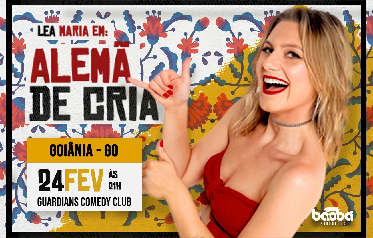 Alemã Lea Maria apresenta show de humor em Goiânia