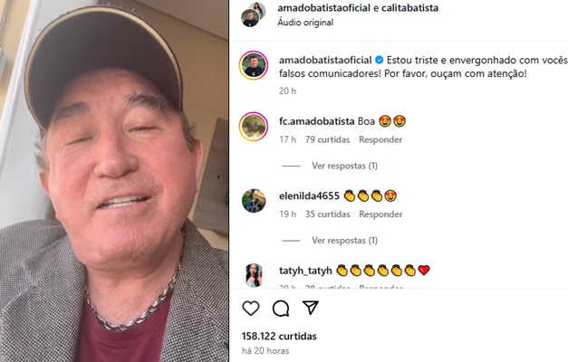 Amado Batista rebate rumores de que traiu a mulher