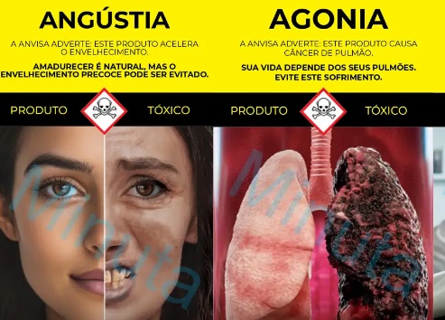 Anvisa apresenta novas imagens contra fumo em embalagens de cigarros