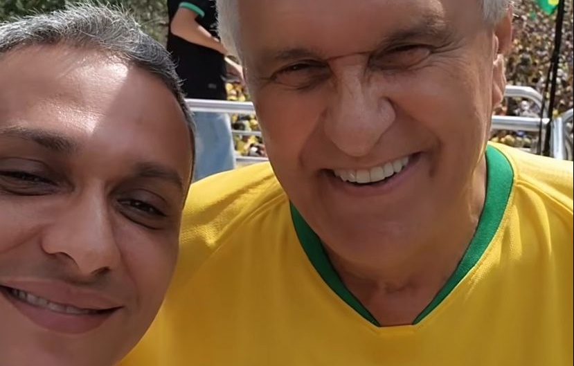 Ao lado de Gayer, Caiado define ato em SP como algo jamais visto no Brasil