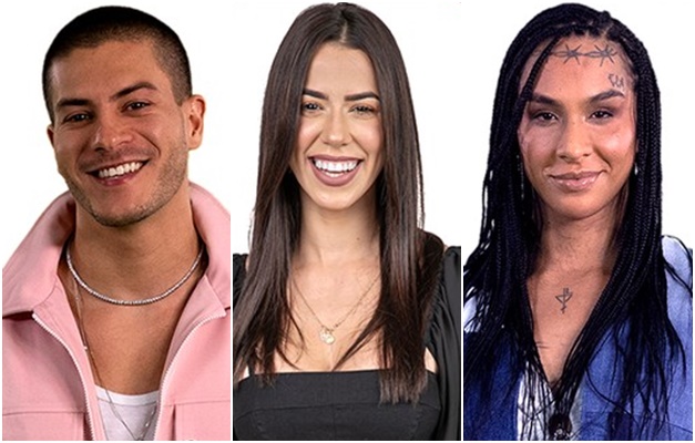 Arthur, Larissa e Linn da Quebrada estão no sexto paredão do BBB 22