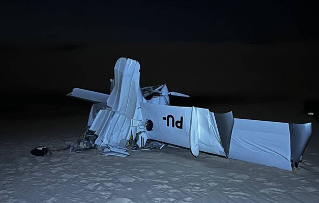 Avião cai nos Lençóis Maranhenses e deixa duas pessoas mortas