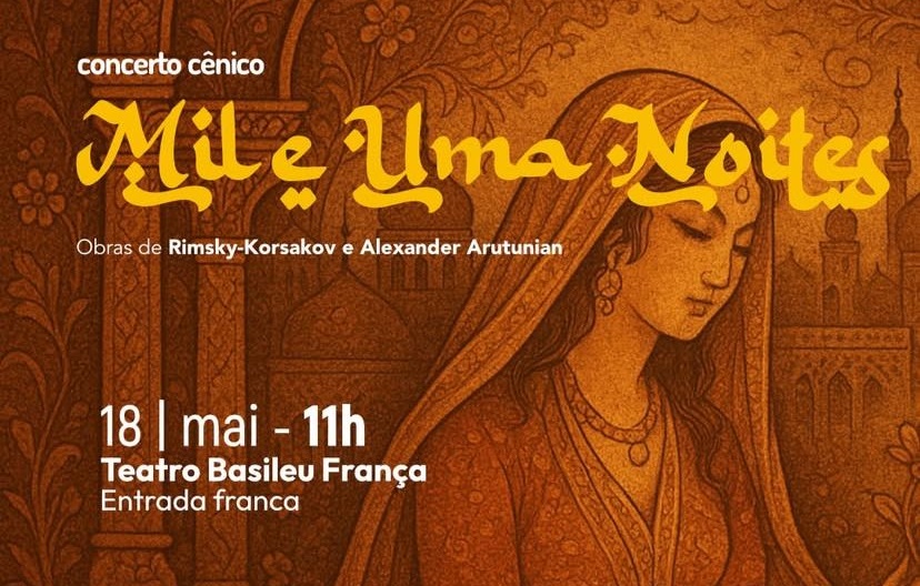 Banda Sinfônica Jovem de Goiás apresenta concerto cênico "Mil e Uma Noites"