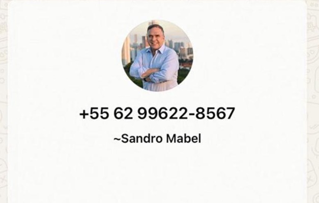 Bandidos se passam por Sandro Mabel para aplicar golpes pelo celular