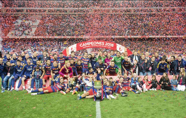 Barcelona bate Sevilla na prorrogação e conquista o título da Copa do Rei