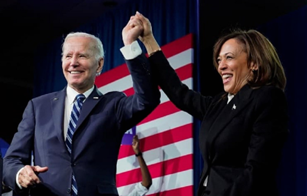 Biden declara apoio a Kamala Harris na disputa presidencial após desistir de reeleição