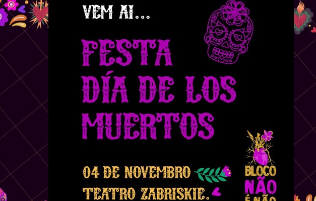 Bloco 'Não é Não' realiza 'Fiesta de los Muertos' em Goiânia