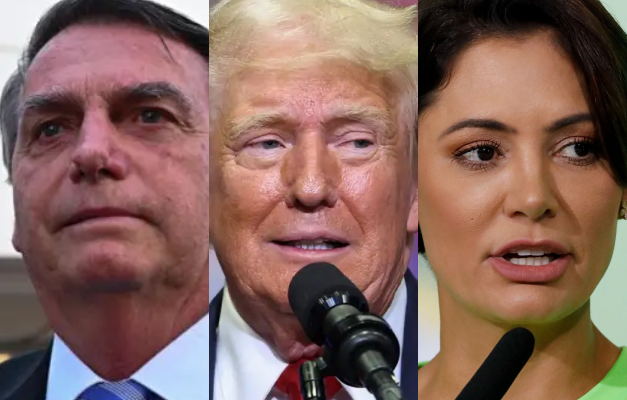 Bolsonaro diz que Michelle vai representá-lo na posse de Trump e terá 'tratamento especial'