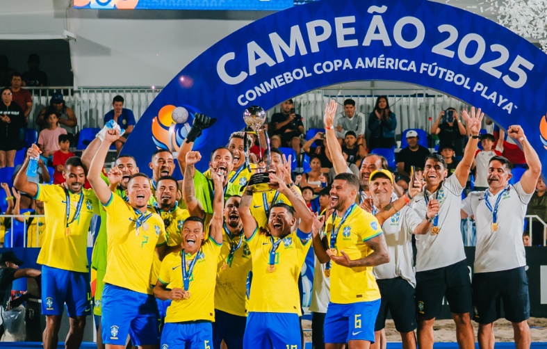 Brasil conquista a Copa América de Beach Soccer pela quarta vez