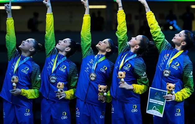Brasil conquista prata inédita no Mundial de Ginástica Rítmica