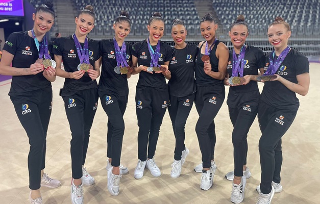 Brasil fatura bronze em competição internacional de ginástica rítmica