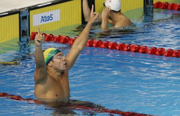 Brasil faz dobradinha de ouro e prata no nado de peito masculino do Pan