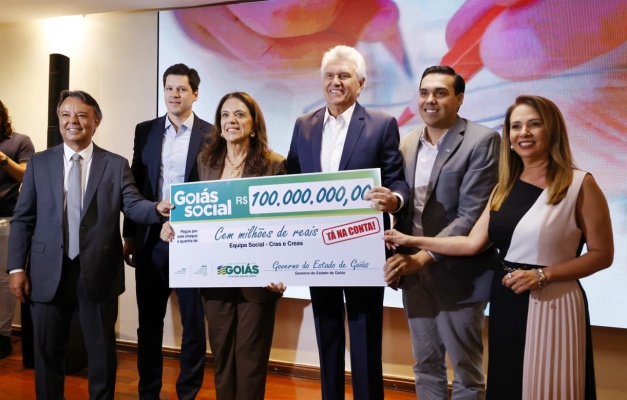 Caiado anuncia repasse de R$ 100 milhões para reforma de Cras e Creas 
