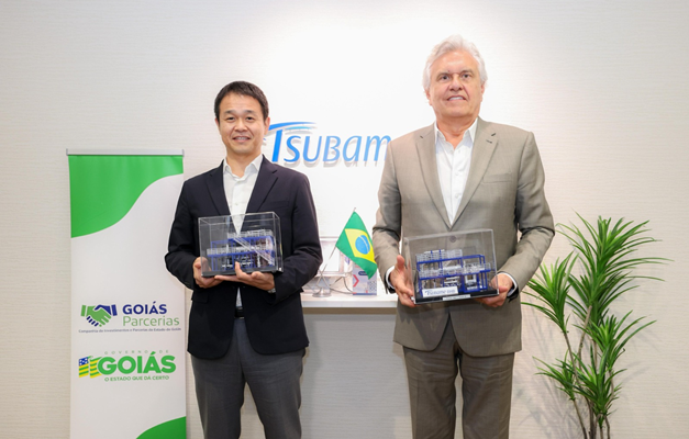 Caiado conhece projeto japonês para produção de fertilizante em Goiás