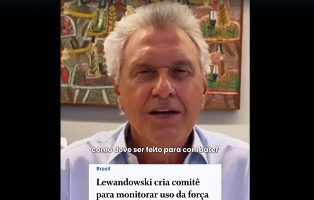 Caiado critica portarias do governo federal sobre uso da força policial