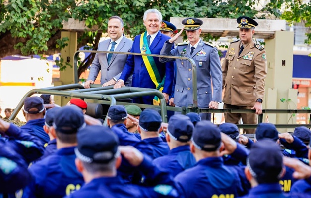 Caiado defende segurança pública durante desfile de 7 de Setembro