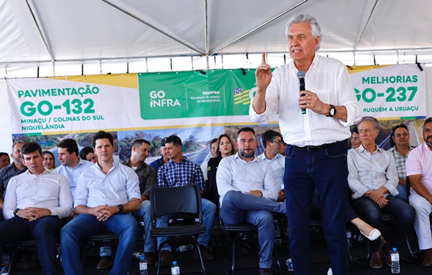 Caiado entrega obras de pavimentação no Norte goiano: "Padrão de excelência"