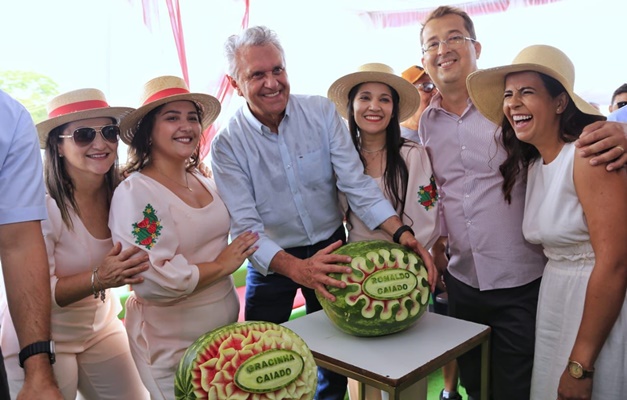 Caiado frisa relevância de Uruana em meio a recorde na produção de melancia