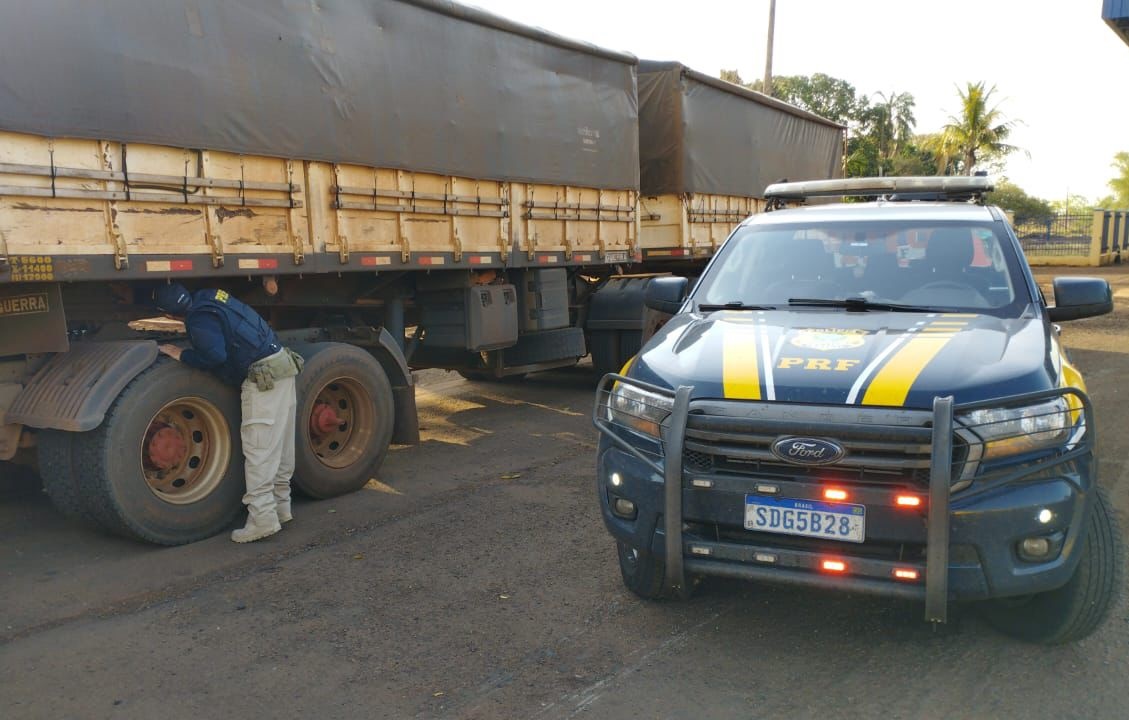 Caminhoneiro é preso em Jataí por conduzir carreta com placas adulteradas  