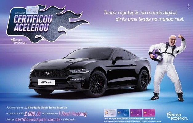Campanha “Certificou, Acelerou”, da Serasa Experian, segue até setembro