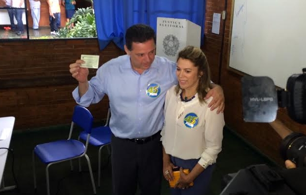 Marconi vota em Palmeiras de Goiás