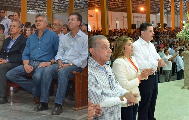 Iris Rezende e Marconi Perillo participam da Romaria do Muquém