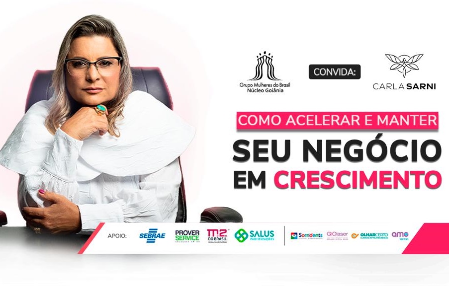 Carla Sarni faz palestra sobre empreendedorismo em Goiânia