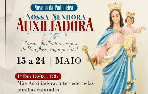 Catedral Metropolitana realiza novena em honra a Nossa Senhora Auxiliadora