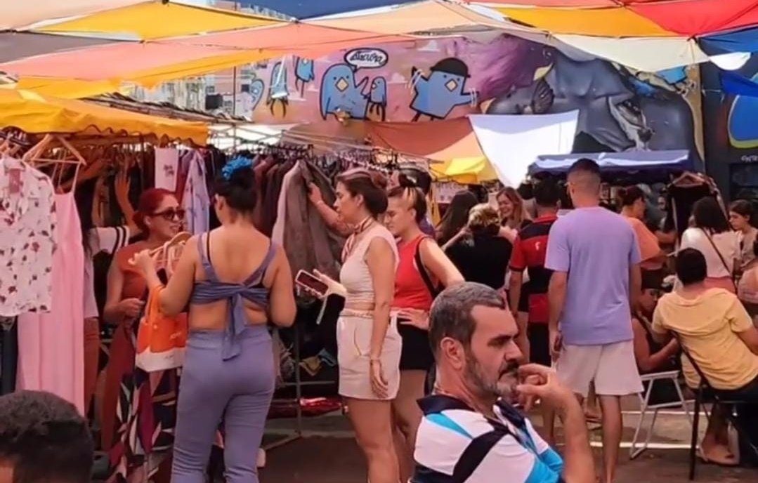 Centro de Goiânia recebe edição "Julina" do Encontro de Brechós