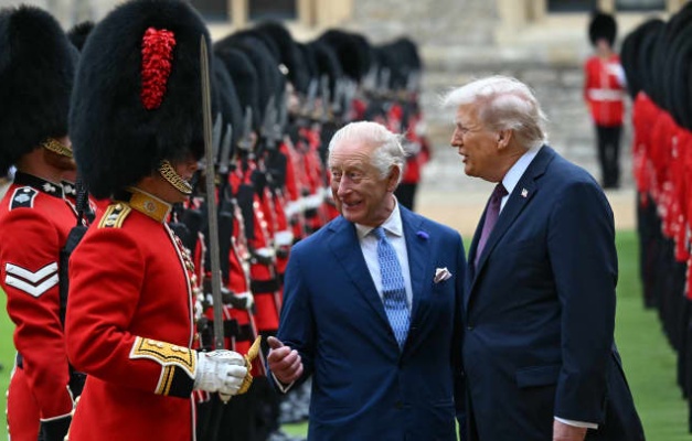 Charles III recebe Trump com pompa em inédita 2ª visita de Estado do americano ao Reino Unido