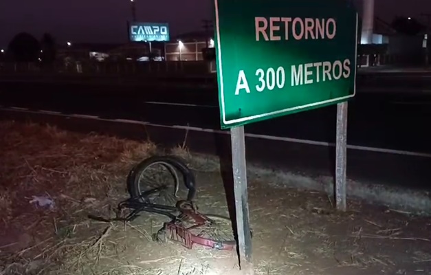 Ciclista morre após ser atropelado na BR-060 em Acreúna