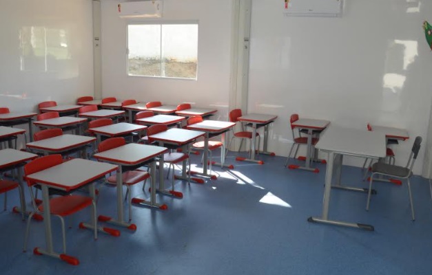 Cmei de Goiânia recebe salas modulares durante Frente de Serviços