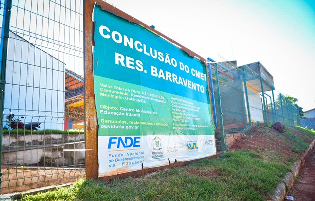 CMEIs em fase final de obras vão disponibilizar mais de 300 vagas em Goiânia