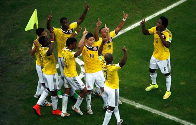 Colômbia vence Uruguai por 2 a 0 e encara o Brasil nas quartas
