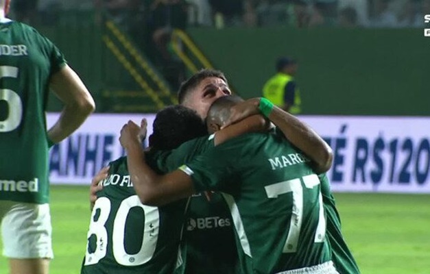 Com dois gols de Rildo, Goiás bate o Santos na Serrinha em Goiânia. (Foto: Reprodução/Globo)