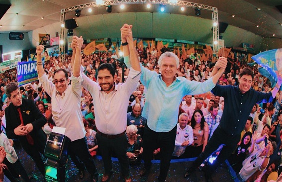 Convenção do DEM oficializa chapa com Caiado, Lincoln, Wilder e Kajuru