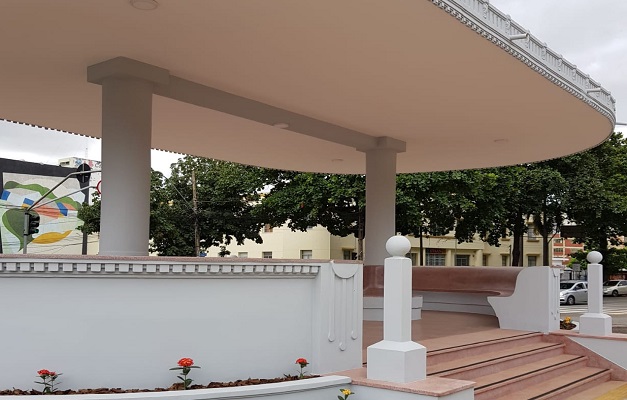 Coreto da Praça Cívica tem obra de restauração finalizada 
