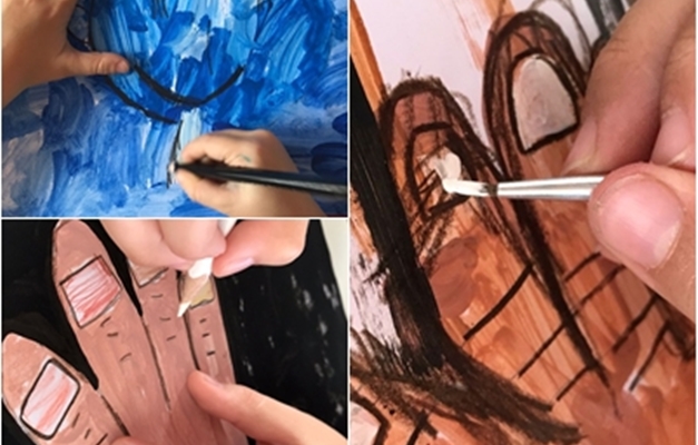 Crianças reproduzem obras de arte famosas para exposição em Goiânia