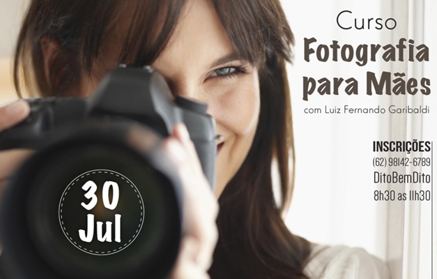 Curso de fotografia para mães será realizado em Goiânia