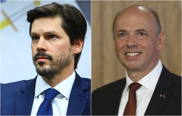 Daniel Vilela recebe embaixador da Bélgica no Palácio das Esmeraldas 