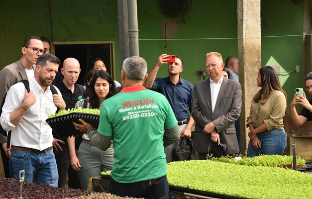 Delegação de Israel visita viveiro em Aparecida com foco no agronegócio