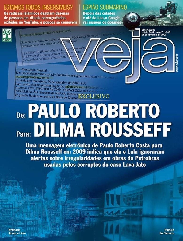 Dilma sabia de esquema de corrupção na Petrobras desde 2009, diz revista