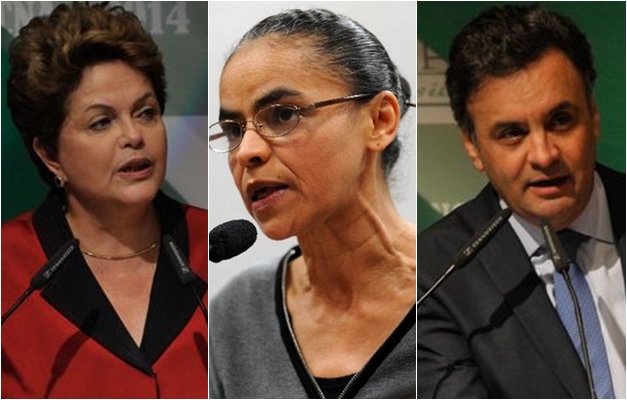 Dilma tem 36%, Marina, 21%, e Aécio, 20%, diz Datafolha